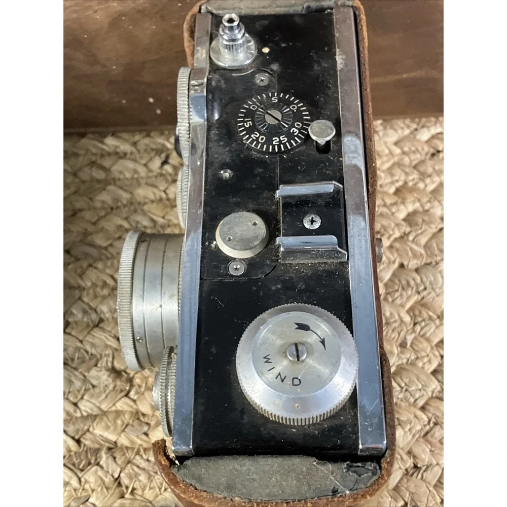 Argus C3 Black Range Finder 35mm Camera f/3.5 50mm Argus Cintar Lens Untested